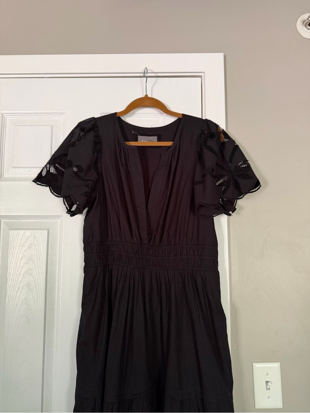 Anthropologie Black Somerset Lace Maxi Dress - Picture 6 of 12